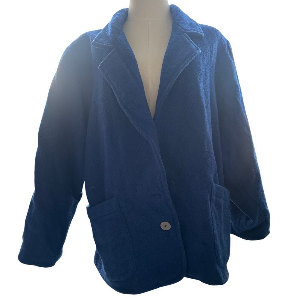 Vintage Benellon Italy Blue, Wool, Peacoat- 42(L/XL)